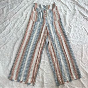 American eagle striped wide leg pants